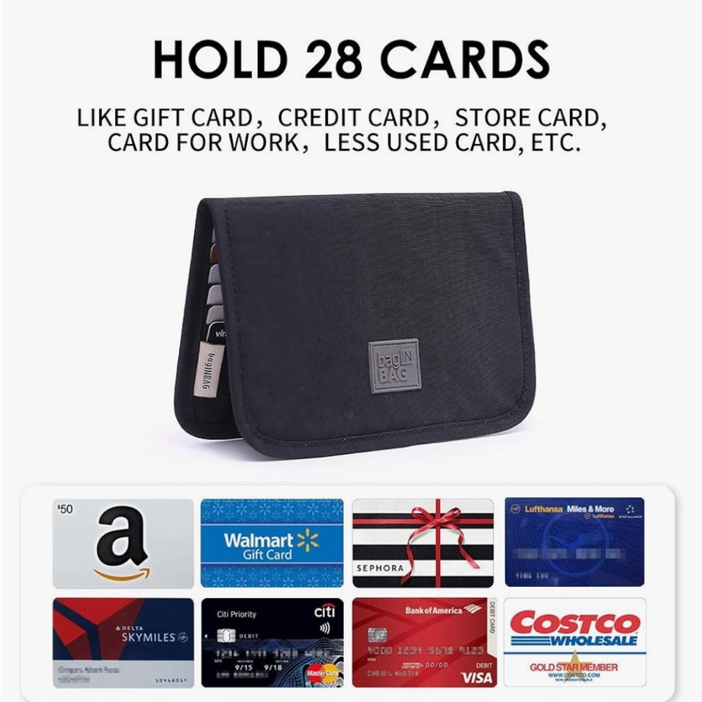 Bag in Bag Black Wallet
